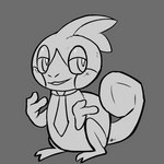 wicked_whiskers zgf_art lost_in_chaos_scar nintendo pokemon paz_(lost_in_chaos) generation_8_pokemon pokemon_(species) sobble 1:1 2023 animated line_art short_playtime