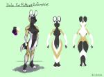 2016 4:3 absurd_res african_wild_dog anthro breasts canid canine color_swatch digital_media_(artwork) featureless_breasts female flyingram hi_res looking_at_viewer mammal model_sheet simple_background smile solo standing
