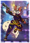 anthro big_breasts breasts clothing cosplay crossgender crossover_cosplay eyewear female glass glasses gun leader mtf_crossgender pack pokemorph ranged_weapon shirt solo streetwear tank_top techwear topwear weapon wide_hips danna_nsfw270 epic_games fortnite nintendo pokemon emarcanine highwire pack_leader_highwire arcanine canid canine generation_1_pokemon mammal pokemon_(species) absurd_res colored crossover full-length_portrait hi_res portrait