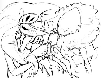 2_horns 4_eyes 6_eyes anthro arthropod_abdomen arthropod_abdomen_genitalia arthropod_abdomen_vulva black_eyes bodily_fluids bottomless bottomless_anthro breath cloak clothed clothing crying dripping drooling eyes_closed female female/female fingering fluffy genital_fluids genitals group group_sex hand_on_back holding_partner horn hug looking_up_at_partner mask mother_dom_daughter_sub mother_penetrating_daughter multi_eye multi_genitalia multi_vulva neck_tuft nude_anthro oral parent_incest questionable_consent raised_tail saliva saliva_string sex shaking simple_background size_difference tail tears threesome tremble_lines tremble_spikes trembling trio tuft vaginal vaginal_fingering vaginal_fluid_drip vaginal_fluids vaginal_fluids_on_hand vulva wearing_mask white_background white_body white_cloak white_clothing white_head evil_otter hollow_knight_(franchise) team_cherry herrah_(hollow_knight) hornet_(hollow_knight) queen_vespa_(hollow_knight) arthropod bee hymenopteran insect weaver_(hollow_knight) 2026 digital_media_(artwork) sketch daughter_(lore) incest_(lore) mother_(lore) mother_and_child_(lore) mother_and_daughter_(lore) parent_(lore) parent_and_child_(lore) parent_and_daughter_(lore)