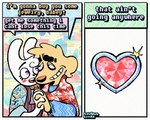 2_panel_comic abstract_background aloha_shirt anal anal_penetration anthro blush blush_stickers bow_tie buttplug buttplug_in_ass buttplug_insertion clothing dialogue duo eye_contact eyelashes fur gem grin hand_holding jewel_buttplug looking_at_another male male/male object_in_ass open_mouth open_smile overalls pattern_clothing pattern_shirt pattern_topwear penetration plug_(sex_toy) plug_insertion purple_eyes sex_toy sex_toy_in_ass sex_toy_insertion shirt smile teeth text tooth_gap topwear white_body white_fur yellow_body yellow_fur rawdawgcomics rawdawgcomics_(series) bingus_(rawdawgcomics) stahli_(rawdawgcomics) canid canine canis domestic_dog lagomorph leporid mammal rabbit 5:4 artist_name comic digital_media_(artwork) english_text