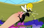 2022 4_arms absurd_res anthro arthropod bee black_body bodily_fluids breasts butt cum cumshot detailed_background dialogue disembodied_penis duo ejaculation english_text erection extreme_size_difference female female_focus female_on_human flying genital_fluids genitals hanna-barbera hi_res hot_dogging human human_on_anthro hymenopteran insect interspecies larger_human larger_male male male/female male_on_anthro mammal micro mr_valentine00 multi_arm multi_limb penis pointed_tail queen_bea secret_squirrel_show sex size_difference smaller_anthro smaller_female solo_focus text toony unwanted_cumshot unwanted_ejaculation