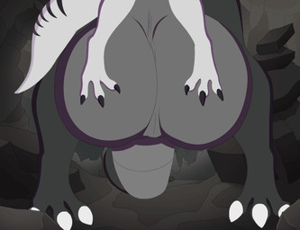 anthro balls big_balls duo genitals huge_balls hyper hyper_balls hyper_genitalia male male/male size_difference sweetpath mythology naraku_kimura nol dragon mythological_creature mythological_scalie scalie 2d_animation animated frame_by_frame