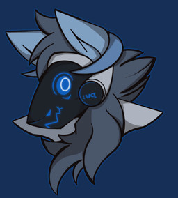 ambiguous_gender anthro for_a_head machine owo screen screen_face smile solo anonymous_artist vim_the_protogen object_head protogen screen_head alpha_channel bust_portrait hi_res portrait