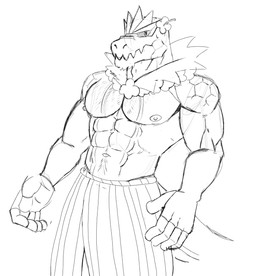abs anthro biceps bodily_fluids body_hair chest_hair erect_nipples flower_on_head grass_skirt lei male mature_male muscular muscular_male nipples pecs solo sweat sweatdrop tail triceps hunter-husky nintendo pokemon anton_o'moore fossil_pokemon generation_6_pokemon pokemon_(species) tyrantrum hi_res monochrome portrait sketch three-quarter_portrait