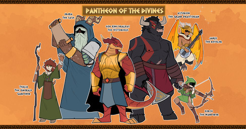 ancient anthro armband armlet armor back_wings backstory bangs beard black_body black_fur blue_eyes bottomwear bow_(weapon) bracelet breasts brown_body brown_fur brush buckteeth cloak clothed clothing collar covered_eyes dress facial_hair feathered_wings feathers female femboy flat_chested floating flying fur furgonomics glowing glowing_horn glowing_runes greek greek_clothing green_eyes grey_hair group hair half-closed_eyes hooves horn hunter information jewelry larger_male long_beard long_ears lute magic magic_user male messy_hair multicolored_body musclegut muscular muscular_male musical_instrument narrowed_eyes necklace noble plant playing_music plucked_string_instrument raised_arm ranged_weapon red_body red_hair red_scales robe scales serious_face size_difference skirt small_breasts smaller_female smaller_male smile staff standing string_instrument tail tail_through_skirt tall_male tan_body teeth text toga tribal tribal_clothing tribal_spellcaster two_tone_body warrior weapon wings elmistorr dungeons_and_dragons european_mythology greek_mythology hasbro mythology wizards_of_the_coast asterion_(elmistorr) draldac_(elmistorr) ereba_(elmistorr) janus_(elmistorr) thalia_(elmistorr) xerch_(elmistorr) animal_humanoid arthropod avian bovid bovid_humanoid bovid_satyr bovine caprine cattle dragon dragonborn_(dnd) eldritch_being elemental_creature elemental_humanoid faun flora_fauna harpy humanoid hybrid insect lagomorph lepidopteran leporid mammal mammal_humanoid minotaur moth mythological_avian mythological_creature mythological_scalie plant_humanoid rabbit satyr scalie unknown_species absurd_res character_name english_text hi_res story story_in_description