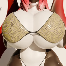 anthro big_breasts bouncing_breasts bra breasts clothed clothing female hair huge_breasts looking_at_viewer music panties simple_background smile solo thick_thighs underwear wide_hips wings fluffyglitch sound_warning dividebyezero_(rigger) fluffyglitch_(modeler) mythology bella_(fluffyglitch) coral_dragon_(rainbowwave) 1:1 3d_(artwork) 3d_animation animated digital_media_(artwork) short_playtime sound video