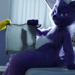 ambiguous_gender anthro claws covering covering_crotch covering_penis detailed_background duo erection fangs fluffy fluffy_tail fur genitals horn looking_at_viewer male orange_body orange_fur pawpads paws penis purple_body purple_eyes purple_fur tail teeth white_body white_fur yellow_body yellow_fur anduke bailey_(anduke) doodle_the_rabbit canid canine canis domestic_dog herding_dog hybrid lagomorph leporid mammal pastoral_dog welsh_corgi 1:1 3d_(artwork) digital_media_(artwork)