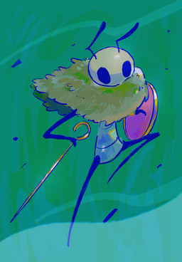 ambiguous_gender antennae_(anatomy) anthro biped holding_melee_weapon holding_object holding_shield holding_weapon melee_weapon neck_tuft shield solo standing tuft weapon blipbugbug hollow_knight:_silksong hollow_knight_(franchise) team_cherry seth_(hollow_knight:_silksong) arthropod hi_res male_(lore)