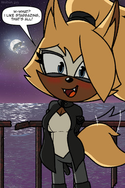 anthro blush clothing dialogue fangs female hands_behind_back happy jacket looking_at_viewer moon open_mouth railing sea solo speech_bubble standing tail tail_motion tailwag teeth text topwear water realdash idw_publishing sega sonic_the_hedgehog_(comics) sonic_the_hedgehog_(idw) sonic_the_hedgehog_(series) whisper_the_wolf canid canine canis mammal wolf 2025 2:3 digital_media_(artwork) english_text hi_res signature