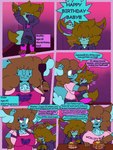 3:4 absurd_res age_difference apron better_version_at_paywall blue_body blue_fur brown_body brown_fur chibi_(chibitay) chibitay clothed clothing comic digital_media_(artwork) english_text female fluffy fluffy_chest fluffy_ears fluffy_hair fluffy_tail food fully_clothed fur hair hi_res mother_(lore) mother_and_child_(lore) mother_and_son_(lore) muffin_(chibitay) older_anthro older_female oversized_clothing oversized_topwear pancake parent_(lore) parent_and_child_(lore) parent_and_son_(lore) son_(lore) tail text topwear