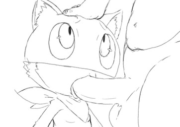 anthro balls big_balls big_penis duo fellatio fur genitals hand_on_head humanoid_genitalia humanoid_penis kerchief looking_at_another male male/male mask neckerchief neckwear nude oral penile penis penis_in_mouth sex simple_background standing tongue tongue_out white_background nekoni atlus megami_tensei persona_(series) persona_5 sega morgana_(persona) domestic_cat felid feline felis mammal tuxedo_cat 2025 digital_media_(artwork) hi_res monochrome sketch