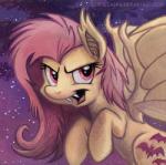 2014 bat_pony bat_wings cloud cutie_mark equine fangs female flutterbat_(mlp) fluttershy_(mlp) flying friendship_is_magic hair mammal messy_hair my_little_pony night outside pegasus pink_hair red_eyes sky solo sophiecabra stars tess_garman vampire wings
Rating: Safe
Score: 7
User: 2DUK
Date: March 16, 2014