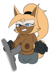 anthro balls big_breasts bodily_fluids breast_play breasts clothing duo fangs female genitals gloves handwear male male/female penis sex sweat teeth titfuck anonymous_artist idw_publishing sega sonic_the_hedgehog_(comics) sonic_the_hedgehog_(idw) sonic_the_hedgehog_(series) whisper_the_wolf canid canine canis fox mammal wolf hi_res