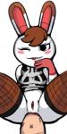 aintsmart anal anal_penetration animal_crossing anthro anus bottomless erection female humanoid_penis lagomorph looking_at_viewer male mammal nintendo penetration penis pussy rabbit sex spread_legs spreading straight tiffany_(animal_crossing) video_games
Rating: Explicit
Score: 2
User: BasedMoog
Date: April 14, 2014