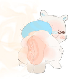 anal_fluid_string anal_fluids anus backsack balls big_anus blush bodily_fluids bubble genitals hands_on_knees hands_on_legs looking_at_viewer looking_back male motion_blur puffy_anus rear_view semi-anthro simple_background smelly smelly_butt snot snot_bubble solo tail twerking white_background iigomeow chiikawa momonga_(chiikawa) flying_squirrel mammal rodent sciurid animated