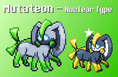 3_tails black_body black_ears feral green_body green_tail grey_body grey_ears long_ears multi_limb multi_tail multicolored_body multicolored_ears solo tail text two_tone_body two_tone_ears white_body white_ears yellow_body yellow_tail trooper3 fakemon nintendo pokemon fakeveelution mutateon pokemon_(species) shiny_pokemon 2024 english_text