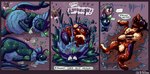acid_armor ambiguous_gender blue_body blue_eyes countershading death digestion feral fin glowing glowing_markings gore green_markings male markings mottled mottled_body paws purple_body purple_markings quadruped red_markings regurgitation tail tan_body text white_eyes conditional_dnp foxyoreos gyrotech nintendo pokemon blitz_(gyro) fan_character k'aazast eevee eeveelution generation_1_pokemon generation_2_pokemon pokemon_(species) quilava vaporeon absurd_res comic english_text hi_res nonbinary_(lore)