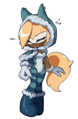anthro blonde_hair boots breasts brown_body brown_fur clothing eyelashes eyes_closed facial_markings fangs female footwear fur gloves hair handwear head_markings hood leotard markings mask_(marking) open_mouth open_smile shoes smile solo teeth winter_clothing onigiriyummi idw_publishing sega sonic_the_hedgehog_(comics) sonic_the_hedgehog_(idw) sonic_the_hedgehog_(series) whisper_the_wolf canid canine canis mammal wolf 2025 hi_res