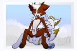 anthro duo kichi_yagi male male/male sex sky bell_koji yagi_nsfw angel bovid canid canine caprine fennec_fox fox goat mammal true_fox