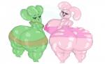 anthro big_breasts big_butt breasts butt cactus clothed clothing duo female huge_breasts huge_butt hyper hyper_butt looking_at_viewer nipples open_mouth plant simple_background thick_thighs translucent translucent_clothing white_background wide_hips dxoz cartoon_network the_amazing_world_of_gumball anais_watterson carmen_verde cactus_creature elemental_creature flora_fauna lagomorph leporid mammal rabbit 2018