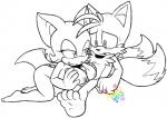 anthro breast_play breasts duo erection female genitals humanoid_genitalia humanoid_penis male male/female nipples nude penis sex titfuck amuzoreh sega sonic_the_hedgehog_(series) miles_prower rouge_the_bat bat canid canine fox mammal sketch