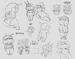 after_sex anthro bodily_fluids breasts butt clothing duo female male male/female nude panties short slightly_chubby sweat thick_thighs underwear oofrowdy nintendo pokemon illise_(oofrowdy) ria_(oofrowdy) arthropod generation_3_pokemon generation_7_pokemon illumise pokemon_(species) ribombee hi_res monochrome