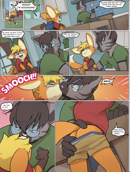 adult_on_child adult_on_young age_difference anthro anthro_on_anthro biped blonde_hair butt clothed clothing dialogue dipstick_tail duo hair interspecies kissing larger_male male male/male markings older_male open_mouth open_smile pedophilia_temptation shota size_difference smaller_male smile speech_bubble tail tail_markings text young young_anthro young_male younger_male lil5parrow everette_(piercebrosnan) oliver_(piercebrosnan) canid canine domestic_cat felid feline felis fox mammal comic english_text hi_res father_(lore) father_and_child_(lore) father_and_son_(lore) incest_(lore) parent_(lore) parent_and_child_(lore) parent_and_son_(lore) son_(lore)
