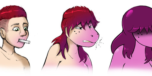 anthro base_one_layout basic_sequence black_eyes chalk eating female freckles gender_transformation green_eyes hair hair_over_eyes human_to_anthro linear_sequence male mtf_transformation one_row_layout purple_body purple_hair purple_skin red_hair solo species_transformation tan_body tan_skin three_frame_image three_frame_sequence transformation transformation_sequence redflare500 deltarune undertale_(series) redflare500_(character) susie_(deltarune) reptile scalie 2018 hi_res sequence