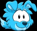 ambiguous_gender blue_body blue_fur blue_nose dog_ears fur looking_at_viewer solo toony unknown_artist club_penguin dog_puffle puffle alpha_channel full-length_portrait hi_res official_art portrait