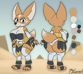 3_toes 4_fingers anthro barefoot belt big_breasts big_butt black_bottomwear black_clothing black_footwear black_gloves black_handwear black_legwear black_loincloth black_nose black_skirt black_topwear blue_eyes bottomwear bracelet breasts butt claws cleavage clothed clothed_anthro clothed_female clothing color_swatch digitigrade dipstick_tail fantasy feet female female_anthro finger_claws fingerless_gloves fingers footwear front_and_back front_view fur furgonomics gloves grey_claws hand_on_hip handwear huge_butt huge_thighs jewelry legwear loincloth looking_at_viewer markings multiple_angles orange_body orange_fur pupils rear_view shortstack shortstack_female skimpy skirt smile solo tail tail_markings tail_through_skirt tan_body tan_fur tan_inner_ear thick_thighs toe_claws toeless_footwear toes topwear white_clothing white_legwear white_topwear yellow_bottomwear yellow_clothing yellow_gloves yellow_handwear yellow_legwear yellow_loincloth yellow_topwear miso_souperstar blizzard_entertainment warcraft krow_(miso_souperstar) canid canine fox mammal vulpera 2022 absurd_res digital_media_(artwork) hi_res model_sheet