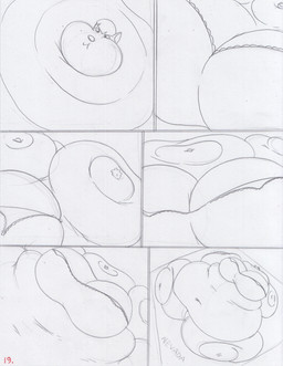 anthro belly belly_expansion big_belly big_breasts body_inflation bra breast_expansion breasts chubby_cheeks clothing deep_navel expansion fat_arms female fur hair huge_belly huge_breasts huge_thighs hyper hyper_belly hyper_breasts hyper_thighs immobile inflation macro morbidly_obese morbidly_obese_anthro navel nevada_(state) obese obese_anthro overweight overweight_anthro panties solo squish text thick_thighs topwear underwear weight_gain virus-20 june_coyote canid canine canis coyote mammal 2024 comic english_text hi_res sketch traditional_media_(artwork)