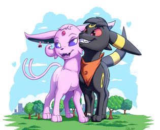 ambiguous_gender black_body black_eyes black_fur bracelet building city cityscape duo ear_piercing ear_ring earrings_only fangs feral forehead_gem forked_tail fur gem grin head_fur heart_eyes heart_symbol jewelry kerchief kerchief_only leaning_on_another macro macro_feral markings mostly_nude neckerchief neckerchief_only neckwear open_mouth outside piercing plant psychic_powers purple_body purple_fur purple_sclera red_sclera ring_(marking) ring_piercing ringed_ears ringed_tail shrunken_object shrunken_vehicle sky smile striped_markings striped_tail stripes tail tail_markings teeth tongue tree truck unusual_anatomy unusual_tail vehicle white_eyes yellow_body yellow_fur tsitra360 nintendo pokemon fan_character lydia_(tsitra360) ne'ro_(tsitra360) eeveelution espeon generation_2_pokemon pokemon_(species) umbreon digital_media_(artwork) hi_res signature female_(lore) male_(lore)