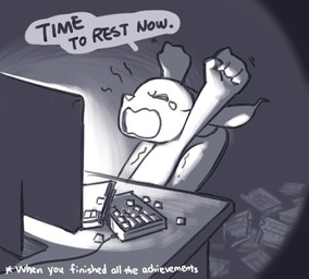 ambiguous_gender anthro bodily_fluids broken_object chair computer desk electronics fur furniture keyboard monitor office_chair open_mouth simple_background solo stretching table text tired white_body white_fur yawn errorcauser microsoft ori_(series) xbox_game_studios ori_(ori) guardian_spirit mammal digital_media_(artwork) english_text greyscale low_res monochrome