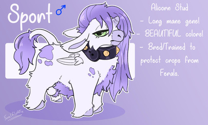 1_horn balls black_collar collar countershade_fur countershade_torso countershading eyelashes feral frown fur genitals gradient_background green_eyes hair hooves horn looking_at_viewer male male_feral purple_body purple_countershading purple_hair purple_hooves purple_inner_ear side_view simple_background solo standing tail tail_tuft text tuft white_body white_fur white_text white_wings wings feralflufffz fluffy_pony mythology sport_(feralflufffz) equid equine fluffy_pony_(species) mammal mythological_creature mythological_equine winged_unicorn 2024 5:3 artist_name character_name digital_media_(artwork) english_description english_text hi_res