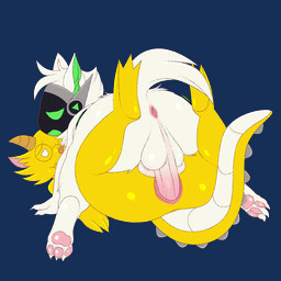 anal anal_penetration anthro anus balls butt butt_focus claws duo fur genitals hair happy horn machine male male/male male_penetrated male_penetrating male_penetrating_male nude open_mouth penetration penile penile_penetration penis penis_in_ass protogen_visor screen screen_face sex smile tail thick_thighs kungishi mythology cuernos_da_dragon tunrix_(lyncario) dragon mammal mythological_creature mythological_scalie protogen scalie 1:1 alpha_channel digital_media_(artwork) hi_res