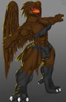 anthro breasts buff_mode bulge gynomorph half_breed intersex muscular muscular_anthro muscular_gynomorph muscular_intersex non-mammal_breasts solo bigshow bess_project bessy avian hi_res herm_(lore)