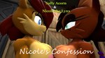 anthro black_hair brown_body brown_fur duo female fur gynomorph gynomorph/female hair herm herm/female intersex intersex/female red_hair kennythebobcat archie_comics sega sonic_the_hedgehog_(archie) sonic_the_hedgehog_(comics) sonic_the_hedgehog_(series) nicole_the_lynx sally_acorn chipmunk felid feline ground_squirrel lynx mammal rodent sciurid 3d_(artwork) digital_media_(artwork)