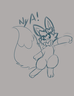 big_eyes big_tail feral gesture glistening glistening_eyes hand_gesture nya pointing pose ribbons solo tail thick_thighs zakiredlight nintendo pokemon eeveelution generation_6_pokemon pokemon_(species) sylveon 2022 digital_drawing_(artwork) digital_media_(artwork) hi_res monochrome sketch