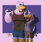 anthro clothing duo hug male male/male muscular muscular_male dgpro95 brogulls ayden_(brogulls) bailey_(brogulls) avian bird gull lari larid hi_res brother_(lore) brothers_(lore) sibling_(lore)