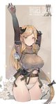 belt big_breasts blonde_hair breasts clothed clothing female gloves hair handwear horn long_hair navel nipple_outline not_furry solo sweater thick_thighs topwear underwear t_lege_d arknights hypergryph studio_montagne meteorite_(arknights) horned_humanoid humanoid 2019 hi_res