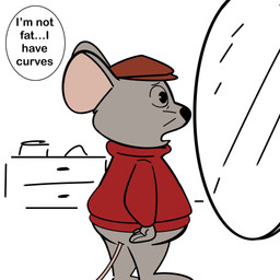 anthro black_nose clothing grey_body hat headgear headwear male slightly_chubby solo standing sweater topwear fictionist12 disney the_rescuers_(disney) bernard_(the_rescuers) mammal mouse murid murine rodent 1:1 2026 hi_res