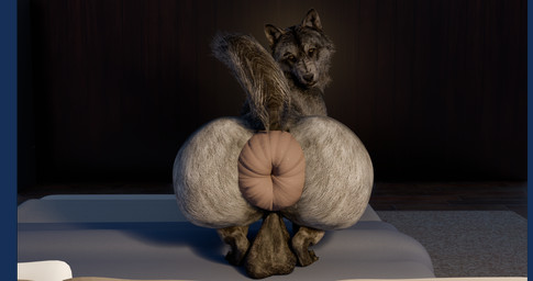 anus bedroom big_anus big_butt butt feral huge_anus hyper hyper_anus male presenting presenting_anus puffy_anus solo dummywolf canid canine canis mammal wolf 256:135 3d_(artwork) 4k absurd_res digital_media_(artwork) hi_res