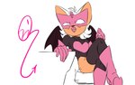 16:10 anthro bat bat_wings boots breasts clothing dc_comics female footwear gem gloves green_lantern_(series) handwear hi_res legwear lipstick makeup mammal membrane_(anatomy) membranous_wings ojisan_mopy pink_boots pink_clothing pink_footwear pink_gloves pink_handwear pink_lipstick pink_outfit rouge_the_bat sapphire_(gem) seductive sega shoes sketch skindentation small_breasts solo sonic_the_hedgehog_(series) star_sapphire thigh_highs widescreen wings