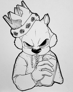 angry anthro clothing container crown cup glass glass_container glass_cup gloves handwear headgear holding_object looking_at_viewer male milk solo sweater teeth topwear zipper tangerin4yon conker's_bad_fur_day inktober rareware conker mammal rodent sciurid tree_squirrel 2025 4:5 absurd_res hi_res monochrome traditional_media_(artwork)