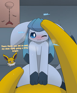 blue_body blue_eyes blush bodily_fluids butt butt_grab cervix cheering color_coded_text comforting cowgirl_position crystal cutaway duo ears_down feet female female_feral female_on_top female_penetrated feral feral_on_feral feral_penetrated feral_penetrating feral_penetrating_feral feral_pov first_person_view from_front_position fur fur_markings genitals hand_on_butt hands_on_hips headpat internal internal_vaginal looking_at_viewer looking_pleasured male male/female male_feral male_on_bottom male_penetrating male_penetrating_female male_pov markings offscreen_male on_bottom on_top one_eye_closed penetrating_pov penetration penile penile_penetration penis penis_in_vagina pivoted_ears purple_eyes reaction_shot sex smile straddling sweat sweatdrop tail tears text toes uterus vaginal vaginal_penetration vulva x-ray_view yellow_body eeveedream_(artist) eeveelution_squad nintendo pokemon lazuli_(eeveelution_squad) speed_(eeveelution_squad) canid canine eeveelution generation_1_pokemon generation_4_pokemon glaceon jolteon mammal pokemon_(species) absurd_res english_text hi_res