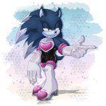 anthro clothed clothing cosplay costume crossdressing fangs footwear gloves handwear male skinsuit solo teeth tight_clothing tusk_nx sega sonic_the_hedgehog_(series) sonic_unleashed rouge_the_bat sonic_the_hedgehog sonic_the_werehog eulipotyphlan mammal werecreature wereeulipotyphlan werehog 1:1 absurd_res hi_res