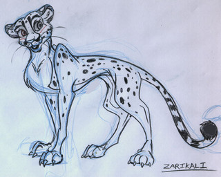chest_tuft claws digitigrade female feral long_whiskers markings simple_background solo spots spotted_body text toe_claws toony tuft whiskers white_background calicougar the_pride_lands_online zarikali cheetah felid feline mammal 1997 5:4 character_name guide_lines tagme traditional_media_(artwork)