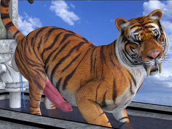animal_genitalia balls big_balls big_penis erection fangs feral fur genitals huge_balls looking_at_viewer male orange_body orange_eyes orange_fur penis pose realistic_feral sabertooth_(anatomy) solo swimming_pool teeth water white_body white_fur tapiko felid mammal pantherine tiger 3d_(artwork) archived_source digital_media_(artwork)