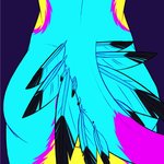 big_butt blue_body butt feathers female genitals multi_ear nude pussy simple_background solo oh.chert pipatradash avali 1:1 2d_animation animated motion_tweening short_playtime